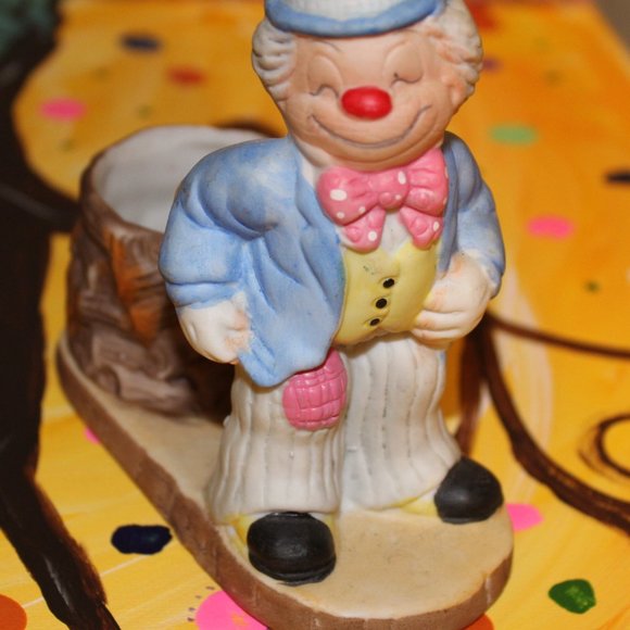 Vintage LUVKINS Clown Candle Holder - Picture 3 of 6